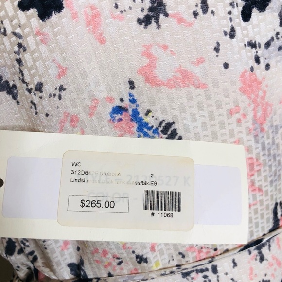 NWT COREY LYNN CALTER Silk Multicolored Printed Mini Cocktail Dress Size:2 - Picture 5 of 16